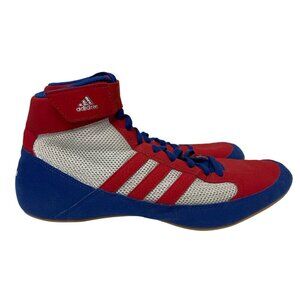 Adidas Men's HVC 2 Wrestling Boxing Shoe Red White Blue Combat Speed Size 9